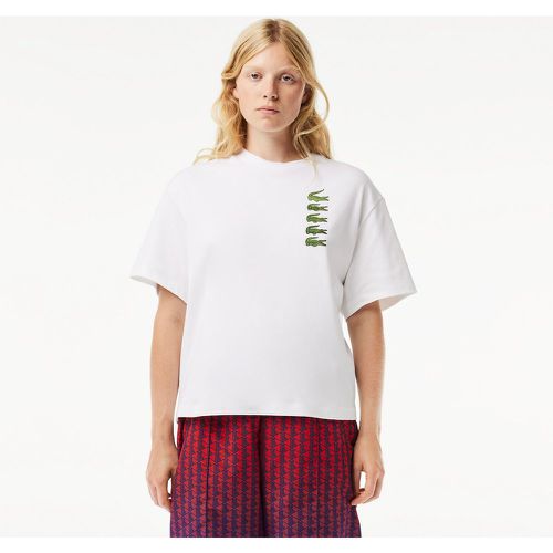 Logo Print Oversized T-Shirt in Cotton - Lacoste - Modalova