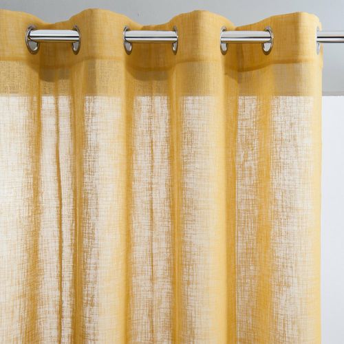 Nyong Linen Effect Voile Curtain with Eyelets - LA REDOUTE INTERIEURS - Modalova