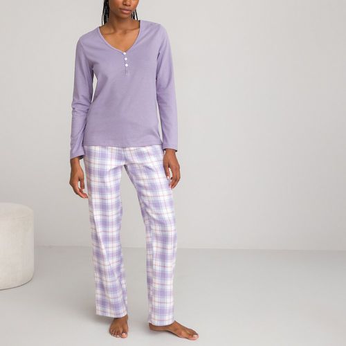 Cotton Grandad Pyjamas with Long Sleeves - LA REDOUTE COLLECTIONS - Modalova
