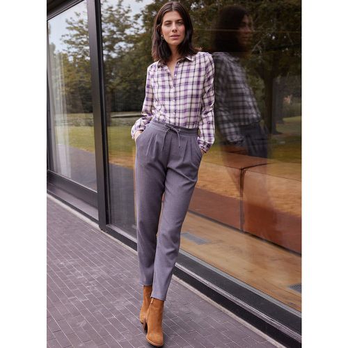 Flannel Look Ankle Grazer Trousers, Length 26.5" - Anne weyburn - Modalova
