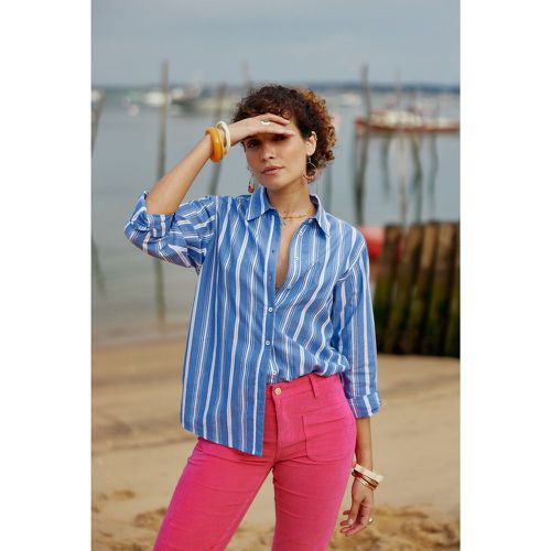 Maeve Striped Cotton Shirt - LA PETITE ETOILE - Modalova
