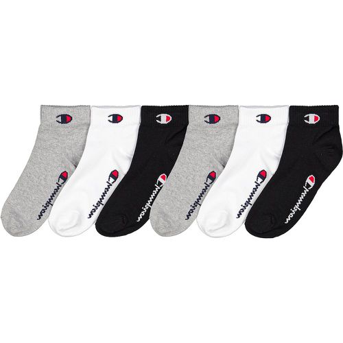 Pack of 6 Pairs of Trainer Socks in Plain Cotton Mix - Champion - Modalova