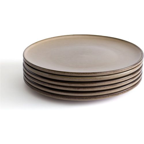 Set of 6 Onda Stoneware Flat Plates - LA REDOUTE INTERIEURS - Modalova