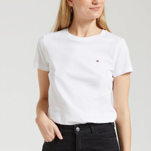 Organic Cotton Short-Sleeved T-shirt with Crew-Neck - Tommy Hilfiger - Modalova