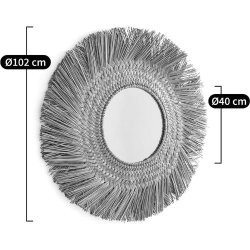 Loull 102cm Diameter Sunburst Straw Mirror - LA REDOUTE INTERIEURS - Modalova