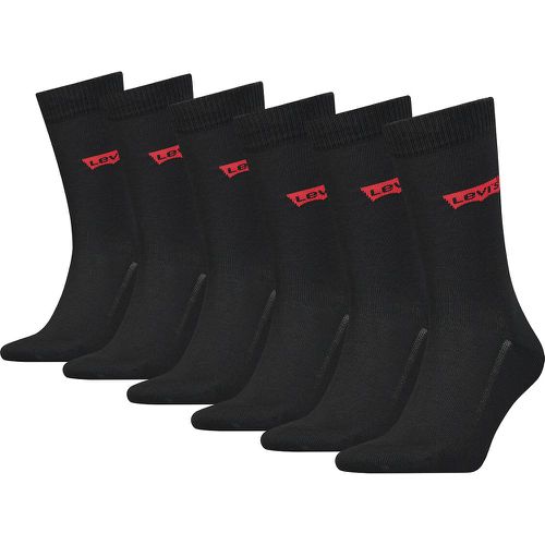 Pack of 6 Pairs of Crew Socks in Recycled Cotton Mix - Levi's - Modalova