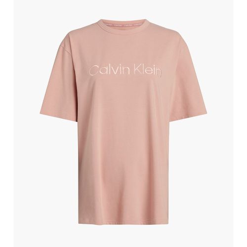 Embroidered Logo Pyjama Top in Cotton Mix with Short Sleeves - Calvin Klein Underwear - Modalova
