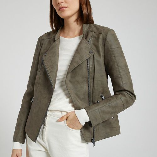 Faux Leather Short Jacket - Only Tall - Modalova