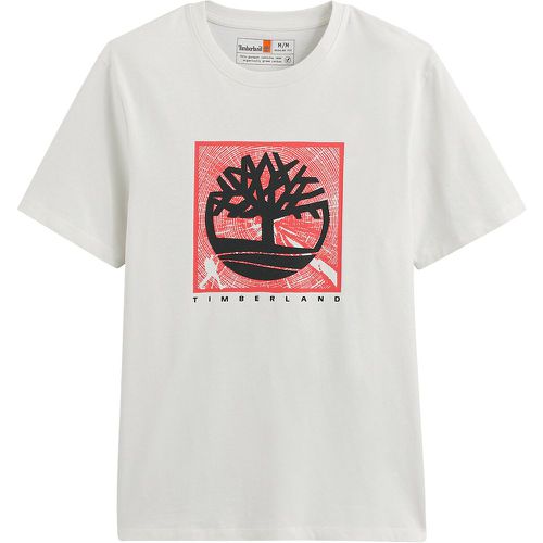 Logo Print Cotton T-Shirt in Regular Fit with Crew Neck - Timberland - Modalova