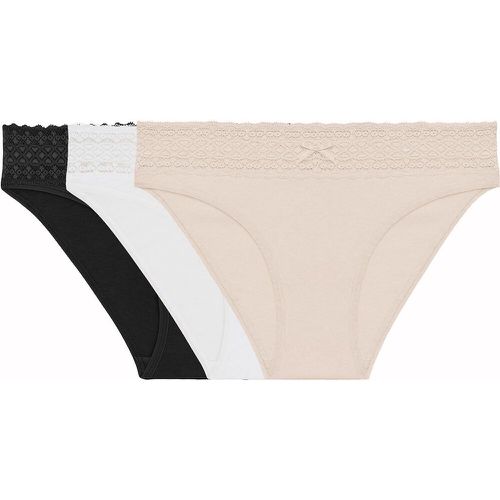 Pack of 3 Les Cotons Knickers in Organic Cotton Mix - Variance - Modalova