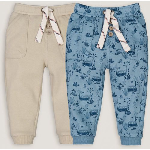 Pack of 2 Joggers in Cotton Mix - LA REDOUTE COLLECTIONS - Modalova