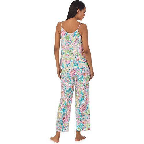 Cotton Mix Pyjamas with Ruched Vest Top - Lauren Ralph Lauren - Modalova