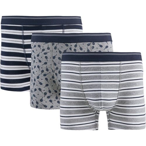 Pack of 3 Printed Hipsters in Organic Cotton Mix - LA REDOUTE COLLECTIONS - Modalova