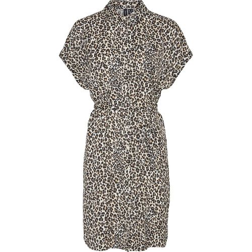 Mini Shirt Dress in Leopard Print - Vero Moda - Modalova