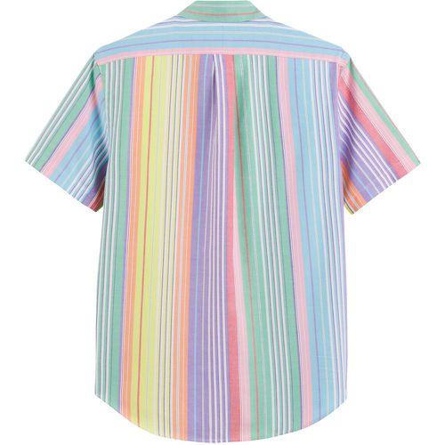 Striped Cotton Shirt with Short Sleeves - Polo Ralph Lauren - Modalova