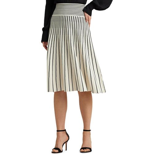 Ayzolle Striped Full Skirt in Cotton Mix with High Waist - Lauren Ralph Lauren - Modalova