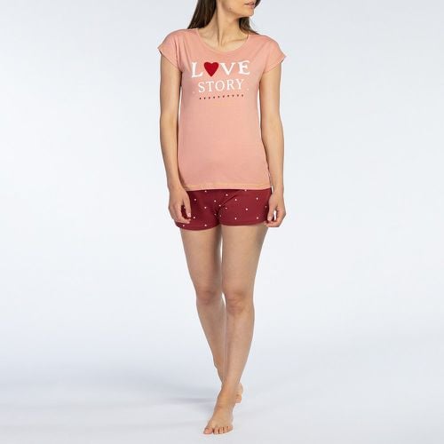 Cupidon Cotton Short Pyjamas with Short Sleeves - MELISSA BROWN - Modalova