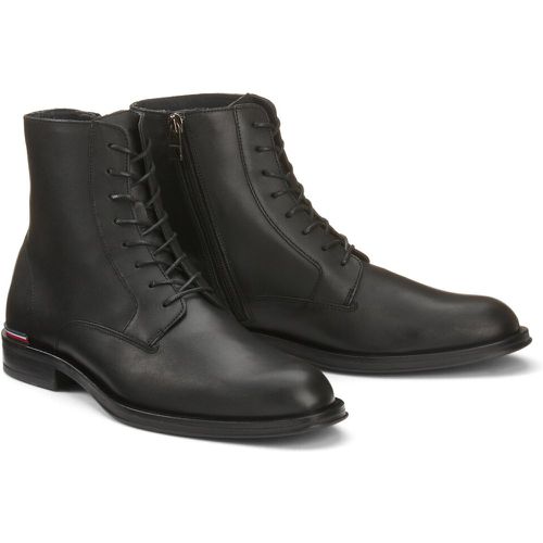 Core Leather Ankle Boots with Laces - Tommy Hilfiger - Modalova