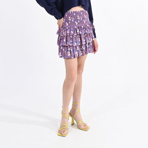 Floral Ruffled Mini Skirt - LILI SIDONIO - Modalova