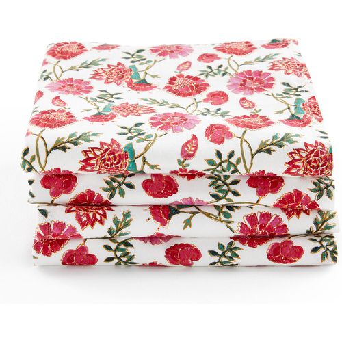 Set of 4 Bhojan Floral 100% Washed Cotton Napkins - LA REDOUTE INTERIEURS - Modalova
