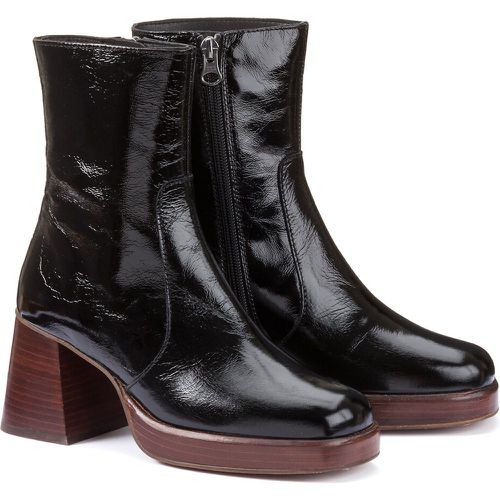 Brigand Glossy Ankle Boots in Leather - JONAK - Modalova