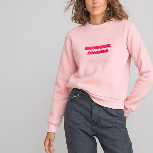 Slogan Print Sweatshirt in Cotton Mix - LA REDOUTE COLLECTIONS - Modalova