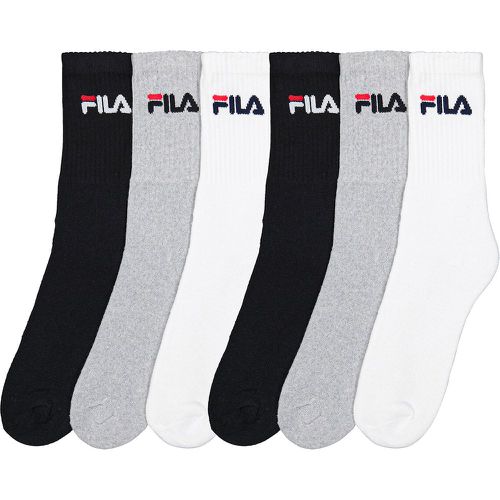 Pack of 6 Pairs of Crew Socks in Cotton Mix - Fila - Modalova