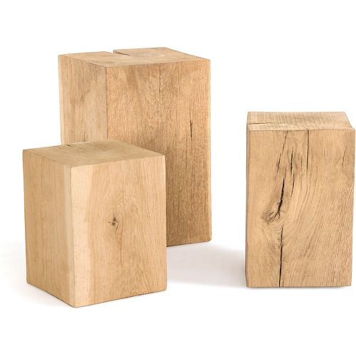 Merlin Solid Oak Block Side Table - AM.PM - Modalova