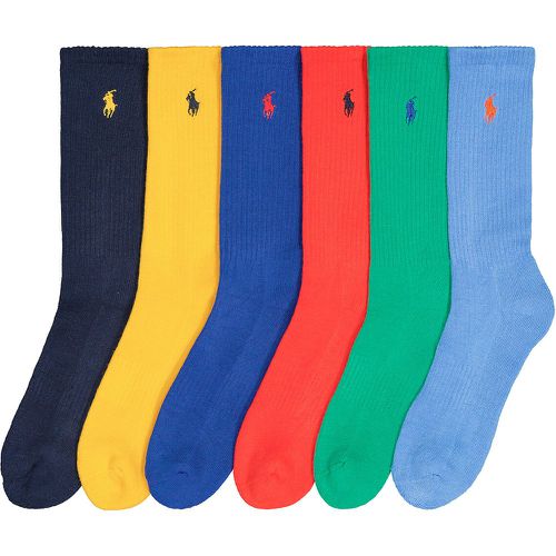 Pack of 6 Pairs of Crew Socks - Polo Ralph Lauren - Modalova