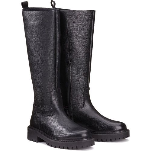 Leather Knee-High Boots with Notched Sole - LA REDOUTE COLLECTIONS - Modalova