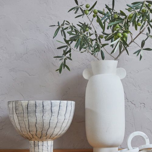 Onega White Ceramic Vase - AM.PM - Modalova