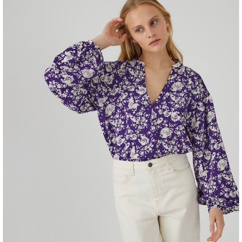 Floral Oversized Blouse with V-Neck and Long Sleeves - LA REDOUTE COLLECTIONS - Modalova