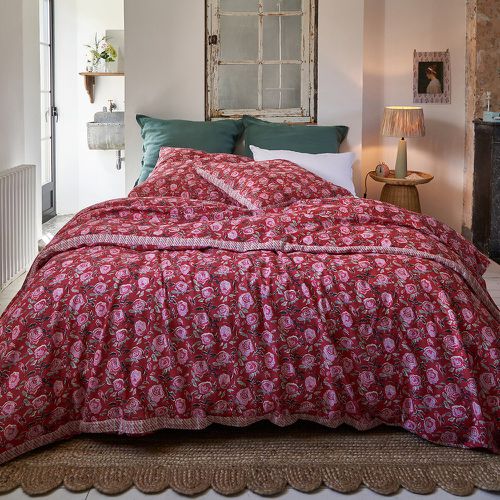Paolisi Floral 100% Washed Linen & Cotton Duvet Cover - LA REDOUTE INTERIEURS - Modalova