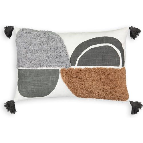 Comoe Graphic Tufted Tassel Rectangular Cotton Cushion Cover - LA REDOUTE INTERIEURS - Modalova