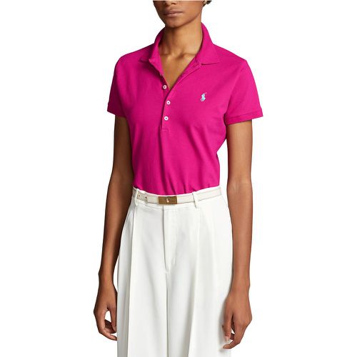 Embroidered Cotton Polo Shirt with Short Sleeves - Polo Ralph Lauren - Modalova