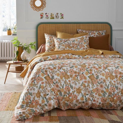 Rosemary Floral Cotton and Washed Linen Duvet Cover - LA REDOUTE INTERIEURS - Modalova