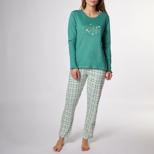 Tweed Cotton Pyjamas with Long Sleeves - Naf Naf - Modalova