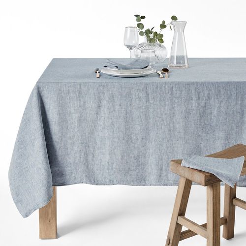 Victorine 100% Washed Linen Chambray Tablecloth - LA REDOUTE INTERIEURS - Modalova