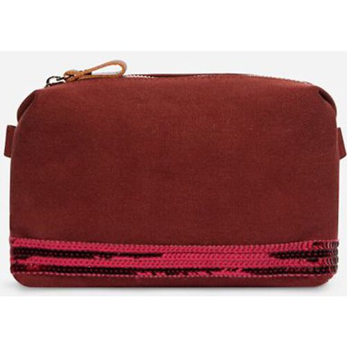 Cotton Make-Up Bag with Zip Fastening and Sequin Trim - VANESSA BRUNO - Modalova
