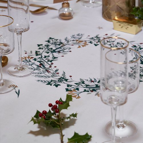 Floya Floral Cotton & Linen Tablecloth - LA REDOUTE INTERIEURS - Modalova