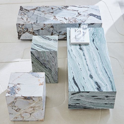 Alcana Marble Cube Side Table - AM.PM - Modalova