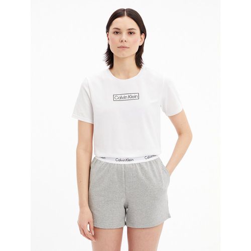 Modern Cotton Mix Pyjama Shorts with Logo Print - Calvin Klein Underwear - Modalova