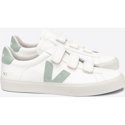 Chrome Free Leather Flatform Trainers with Touch 'n' Close Fastening - Veja - Modalova