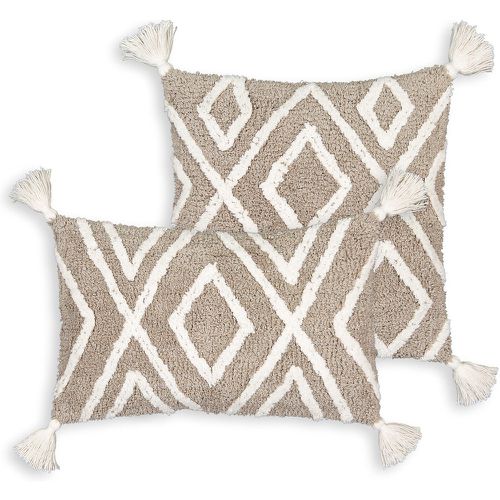 Cali Geometric Tassel 100% Tufted Cotton Cushion Cover - LA REDOUTE INTERIEURS - Modalova