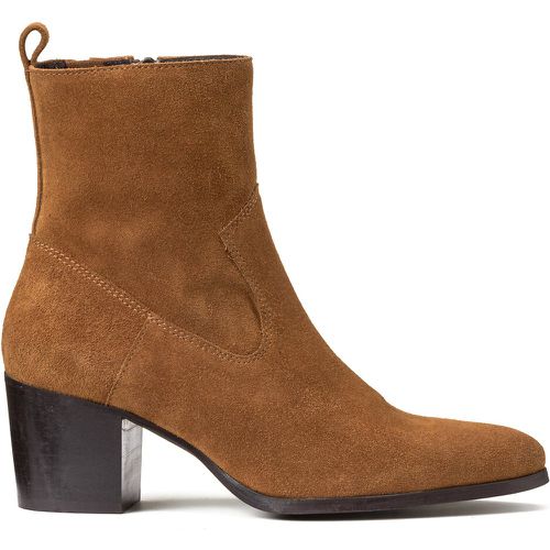 Suede Western Ankle Boots, Made in Europe - LA REDOUTE COLLECTIONS - Modalova