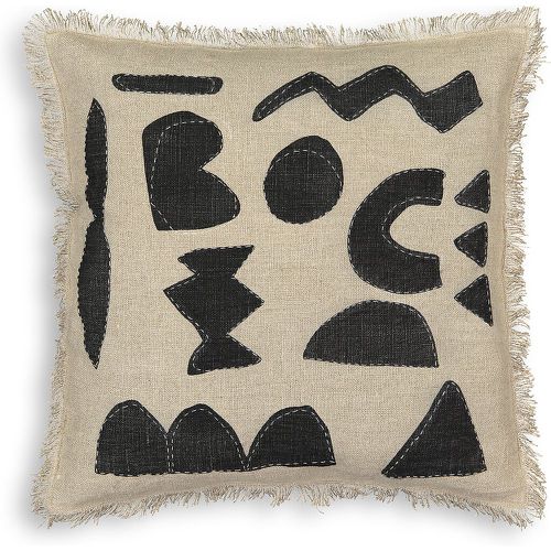 Sokobe Abstract Square 100% Linen Cushion Cover - LA REDOUTE INTERIEURS - Modalova