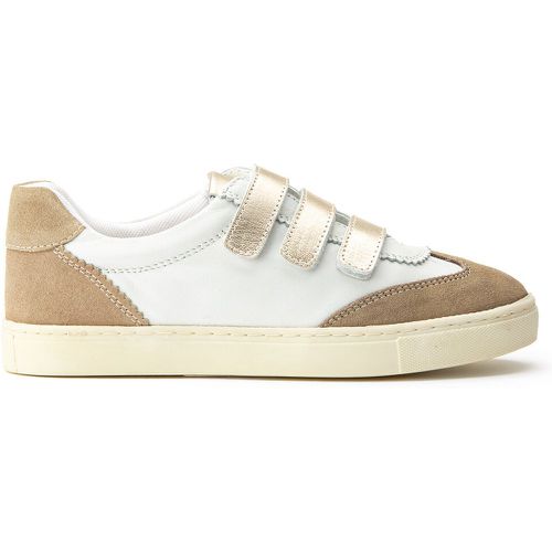 Leather Tricolour Touch 'n' Close Trainers - LA REDOUTE COLLECTIONS - Modalova