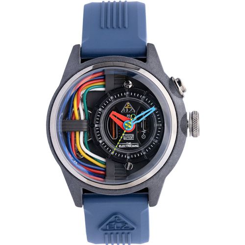 Watch Nylon Carbon Z 42mm Blue Rubber - Electricianz - Modalova