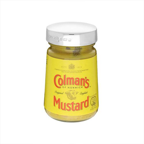 Sterling Silver Lid Colmans Mustard Jar - C W Sellors - Modalova