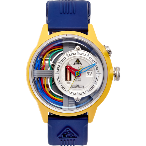 Watch Nylon Cable Z 45mm Blue Rubber - Electricianz - Modalova